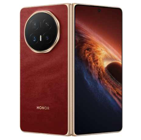 荣耀Magic V6折叠屏外观及赤兔红配色曝光 已开启预订，3月1日全球首发